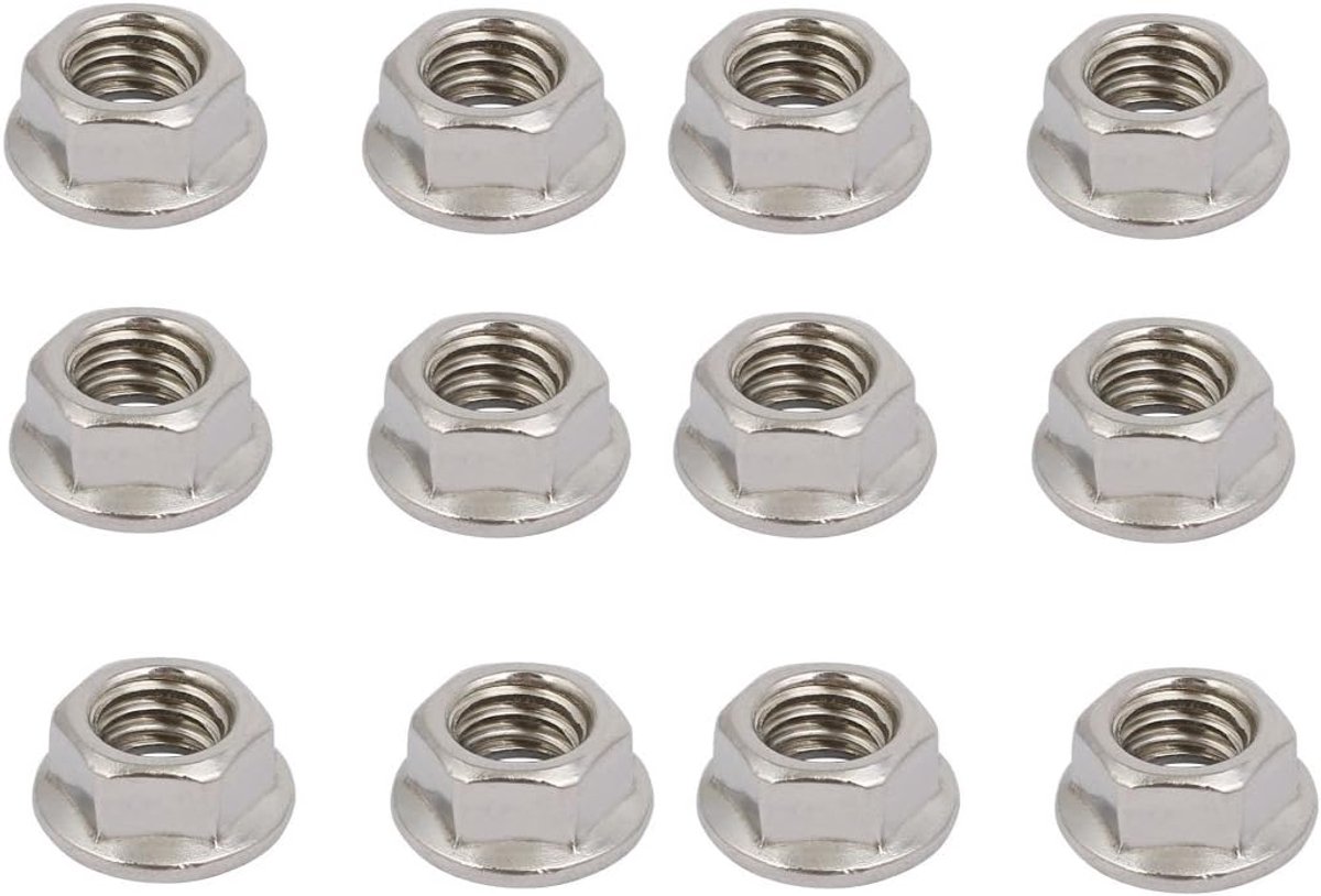 Sourcing Map 12pcs 3/8 inch - 16 UNC Threaded Hex Stainless Steel 304 Nut - ShopVlot