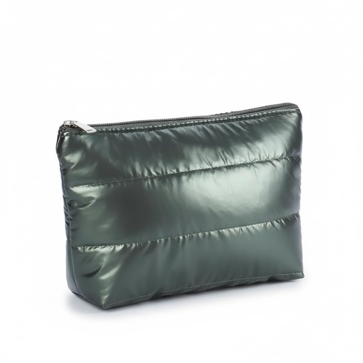 Metalen make-uptas 19 x 15 x 4 cm - gewatteerd - 4 kleuren verkrijgbaar - perfect voor onderweg - ShopVlot