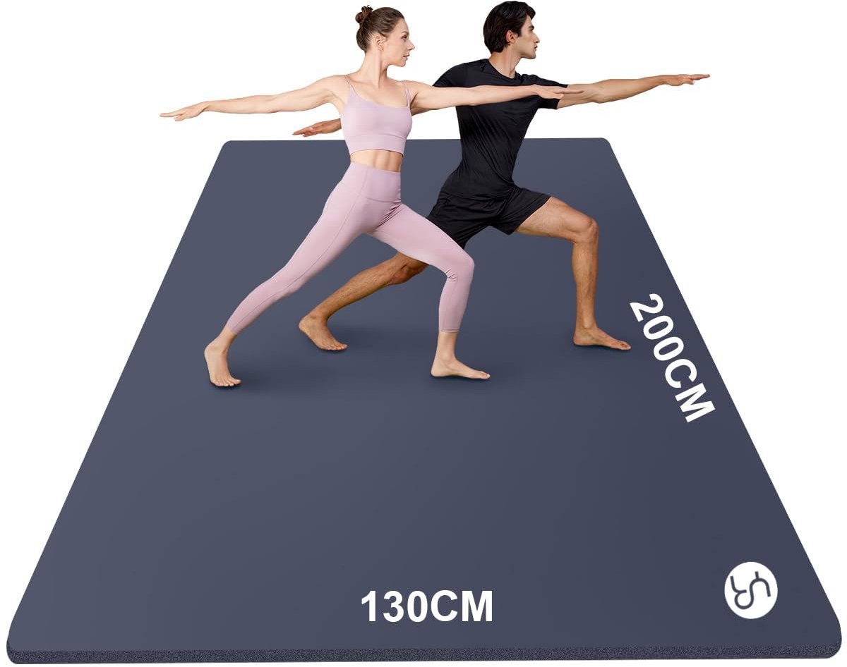 Yoga mat 200x120cm - 10mm dik NBR - antislip - perfect voor Pilates - ShopVlot