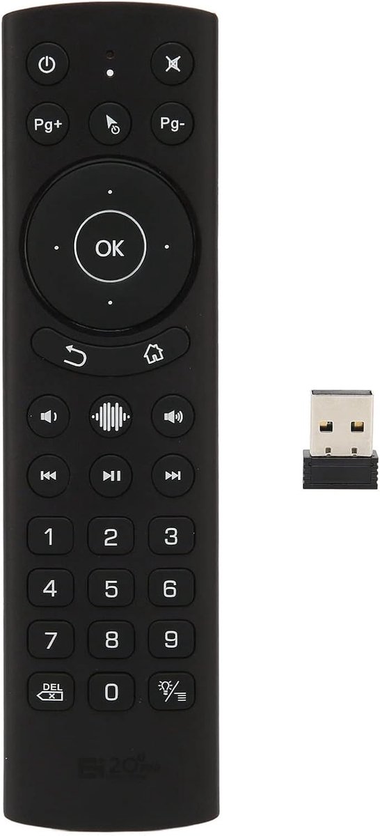 Bluetooth afstandsbediening - G20S Pro met backlight - ondersteunt spraakbesturing - ideaal voor TV en projector - ShopVlot