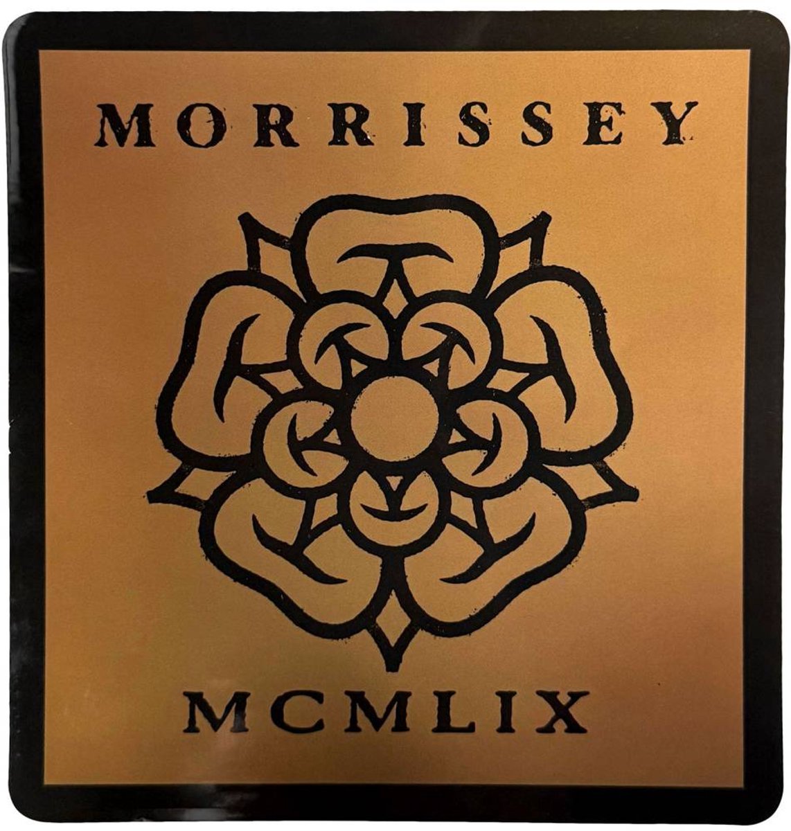 Morrissey - Rose Logo Sticker - Bruin/Zwart