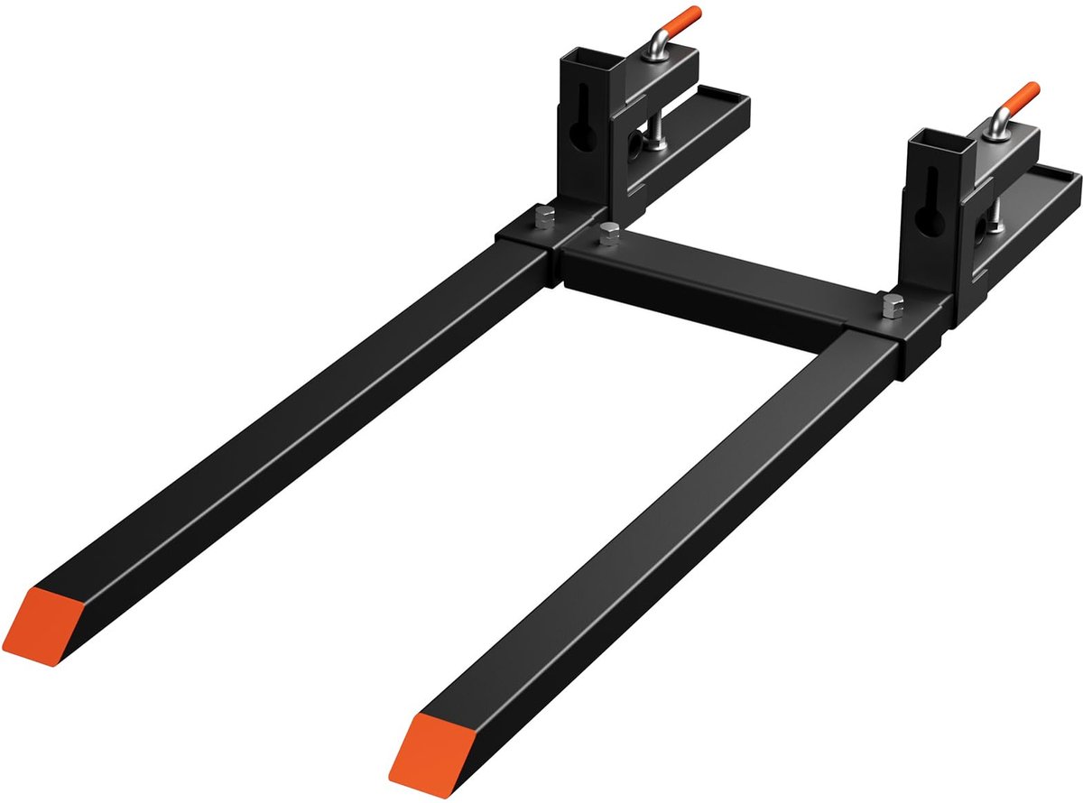 HoerFuriy - Klem Op Palletvorken - Capaciteit 900kg - Frontladerbevestiging Voor Laadbak - Ideaal Voor Landbouw En Agrarische Toepassingen - 109cm