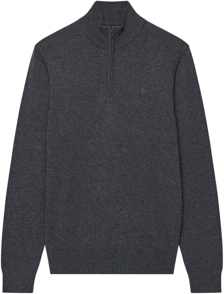 Superdry Trui Ess Lw Wool Blend 1/2 Zip M6110783a I1y Iron Marl Mannen Grijs