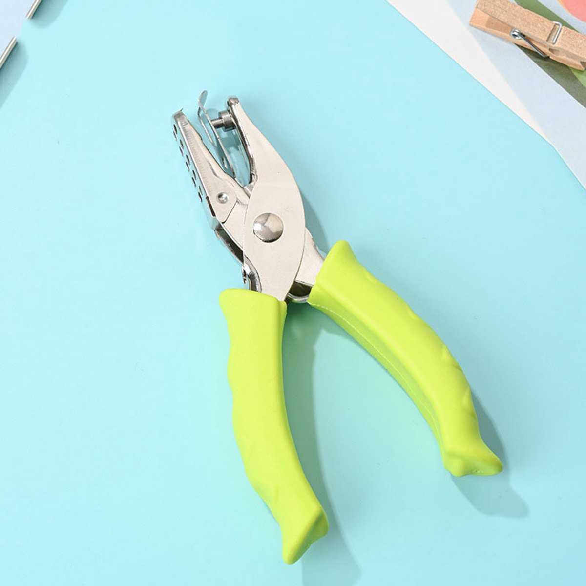 Handmatige metalen perforator voor één gat — Rond gat van 3 mm — 1 stuk — Geschikt voor doe-het-zelfprojecten met papier, kaarten, labels, plakboeken, cadeaubonnen, fotoalbums en notitieblokken — Compact en praktisch — Stevig en duurzaam