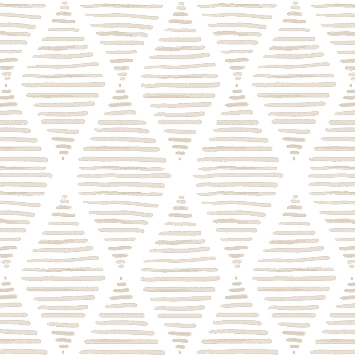 Solidchoice - Zelfklevend Geometrisch Behang in Beige en Wit