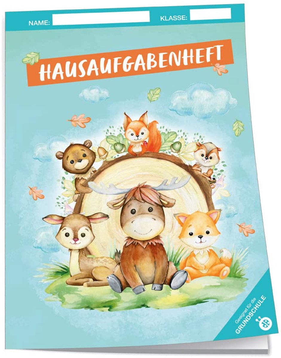 Trötsch Hausaufgabenheft Grundschule Waldfreunde: Schulplaner Hausaufgabenheft Timer Terminkalender - ShopVlot