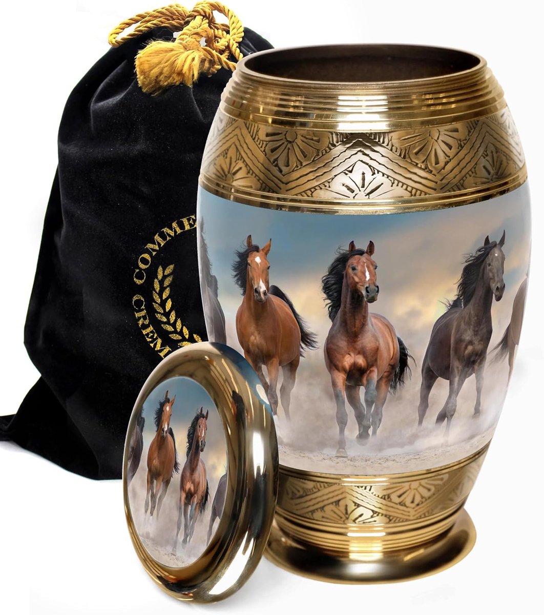 Wild Horse Urn - Cremation Urns for adult ashes Large XL or small urns for human ashes Adult Woman & Urns for ashes - ShopVlot