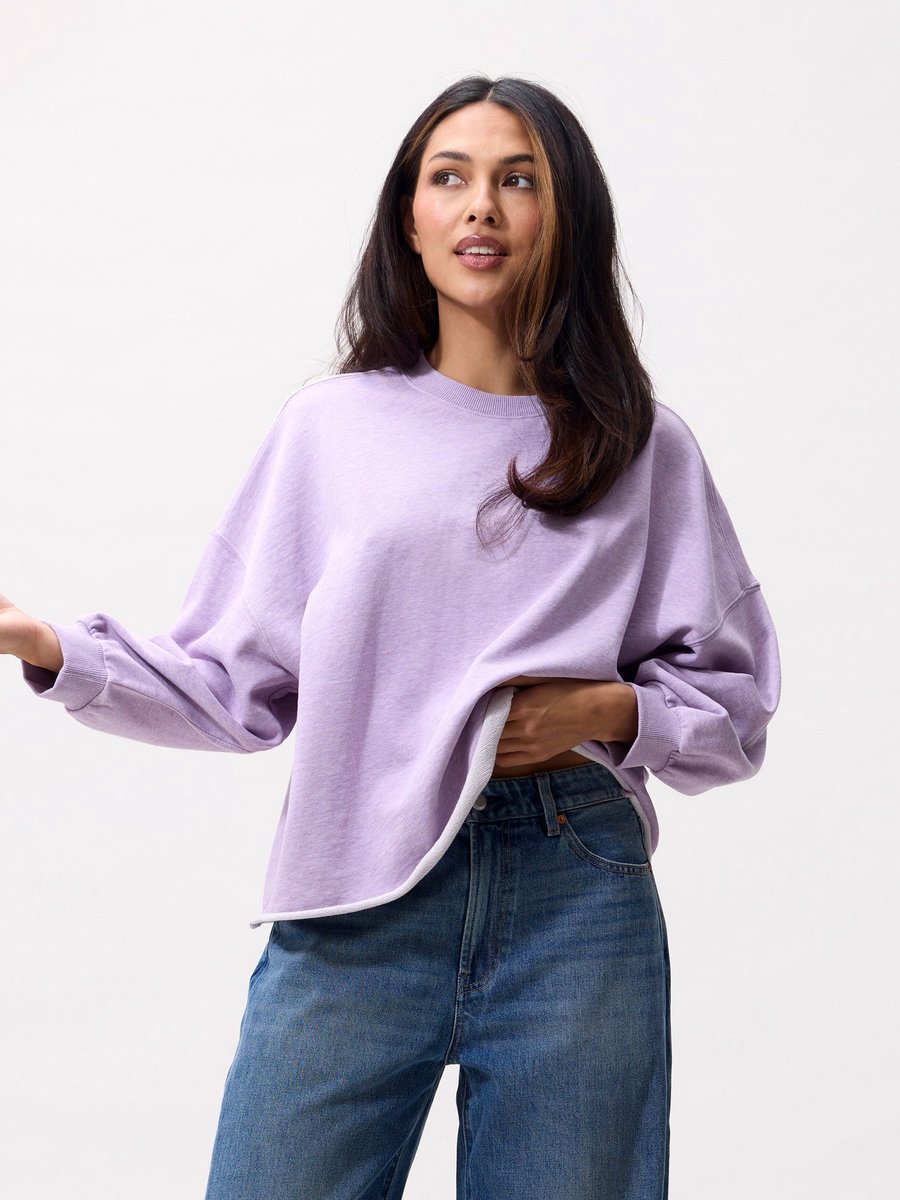 Catwalk Junkie Oversized Sweater Truien & vesten Dames - Sweater - Hoodie - Vest- Lila - Maat 36