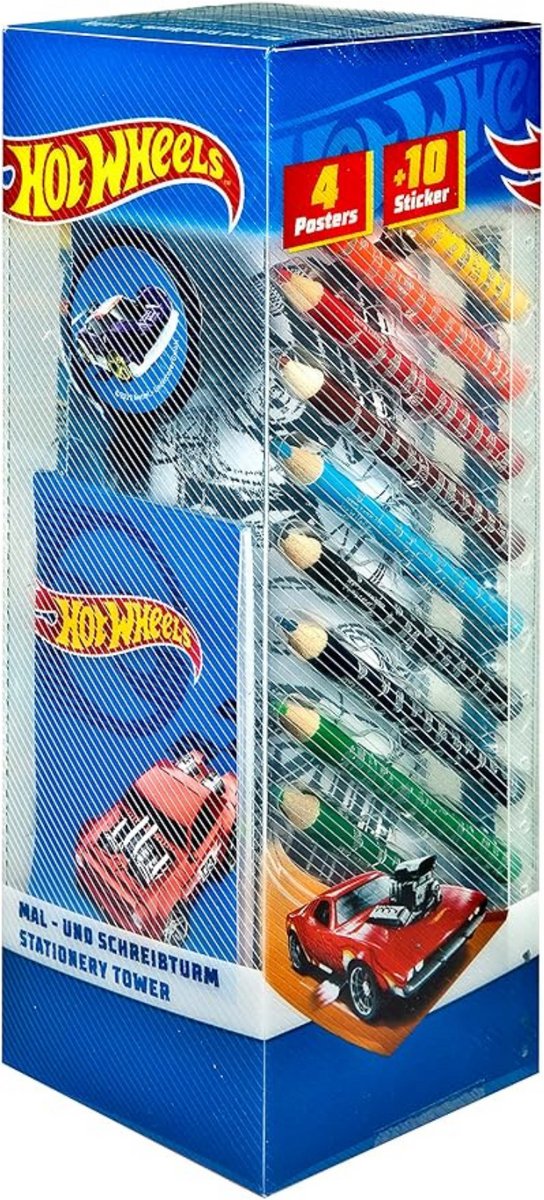 Hot Wheels Teken- en schrijftoren 35 stuks