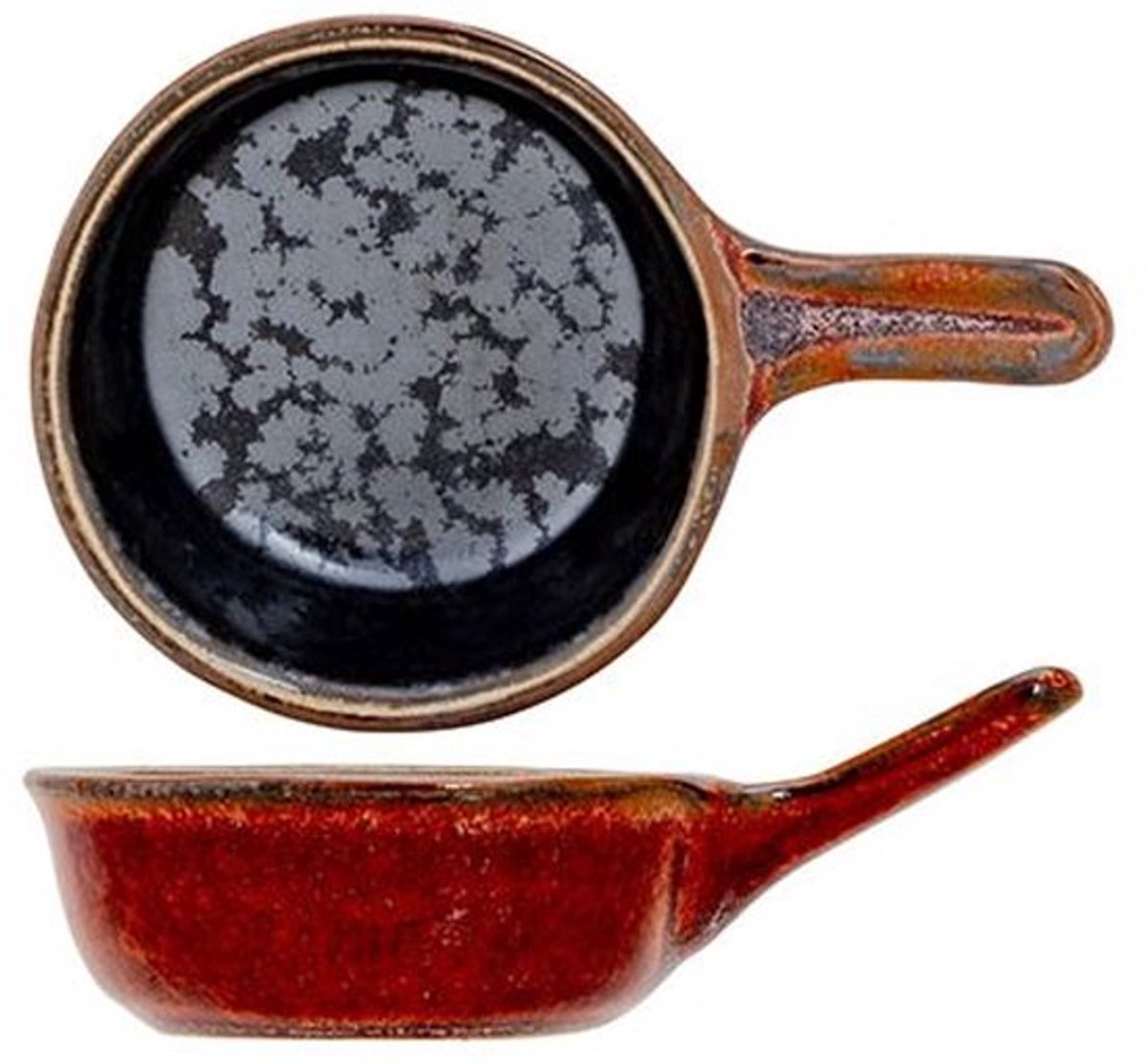 Elements Maroon Aperoschaaltje Met Steel 10,5x6,5xh3,7cm