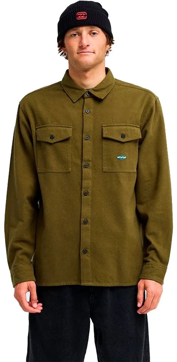Billabong Del Mar Overhemd Met Lange Mouwen M Man Wintermoss