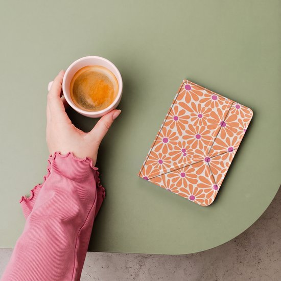Ereader Hoes - Geschikt voor Kobo Clara BW/Kobo Clara Colour - Oranje — afbeelding 4