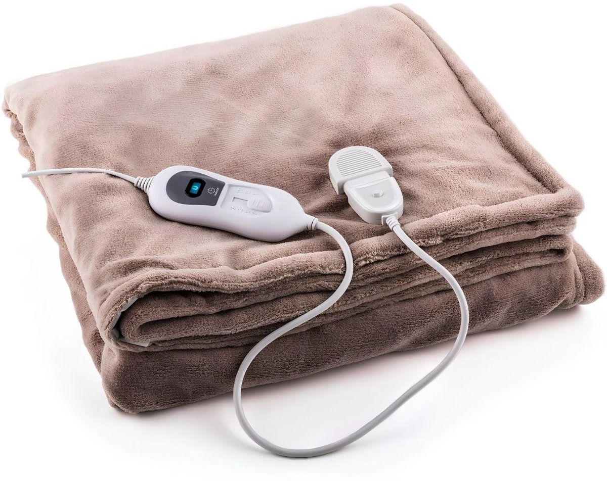LNMsolutions® Warmtedeken - Warmte Deken Elektrisch - Electrische Deken - Beige - 2cm x 130cm x 180cm