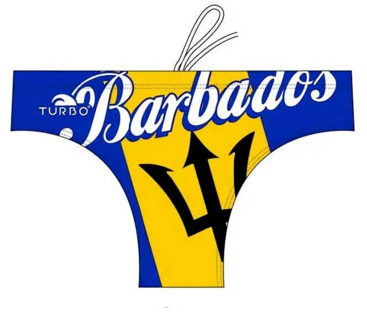 Turbo Barbados Zwemslip Geel,Blauw 2XL Man