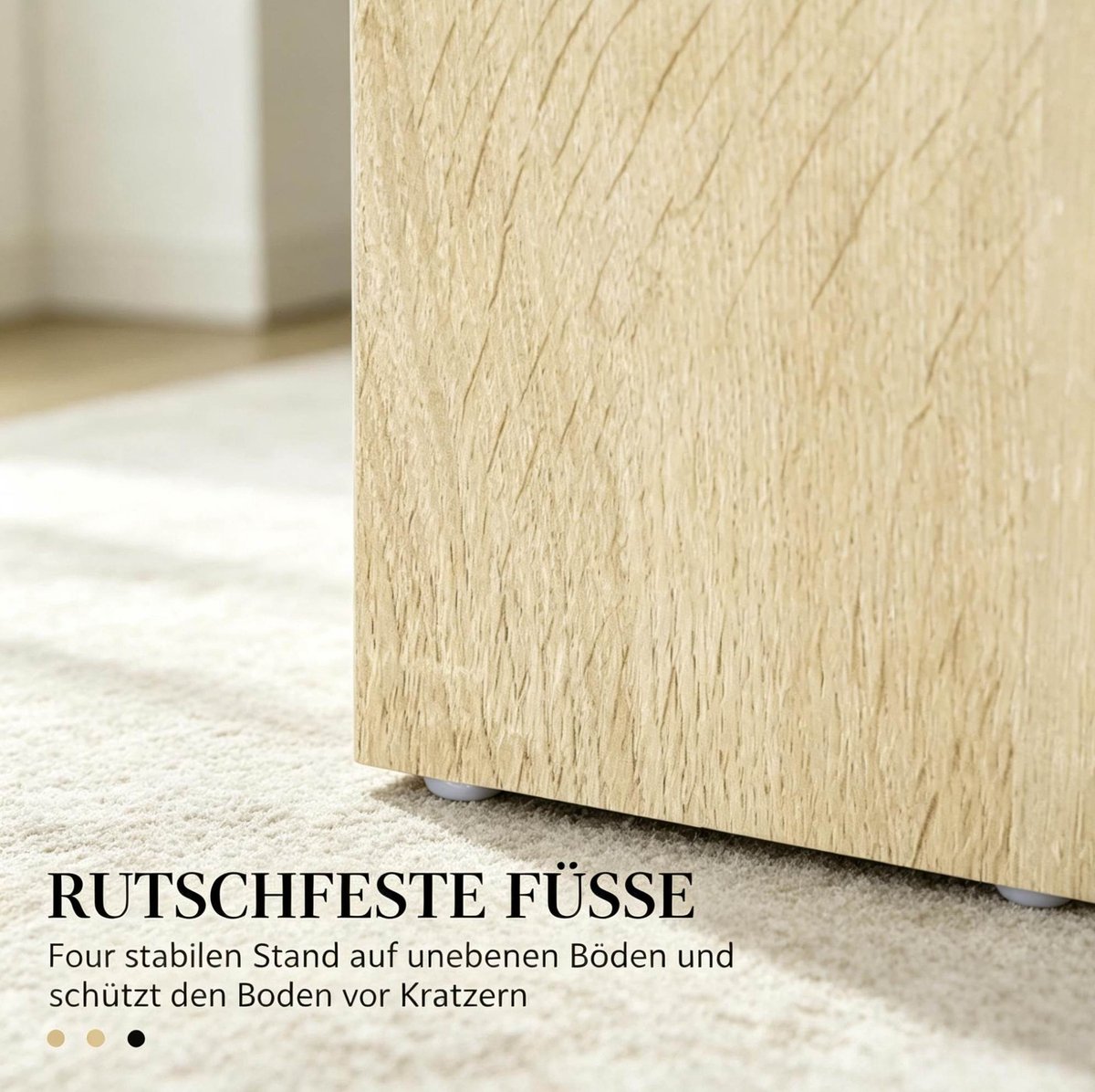 COVREO Eettafel 120x69x75 cm eiken, spaanplaat, voor 4 tot 6 personen Oak