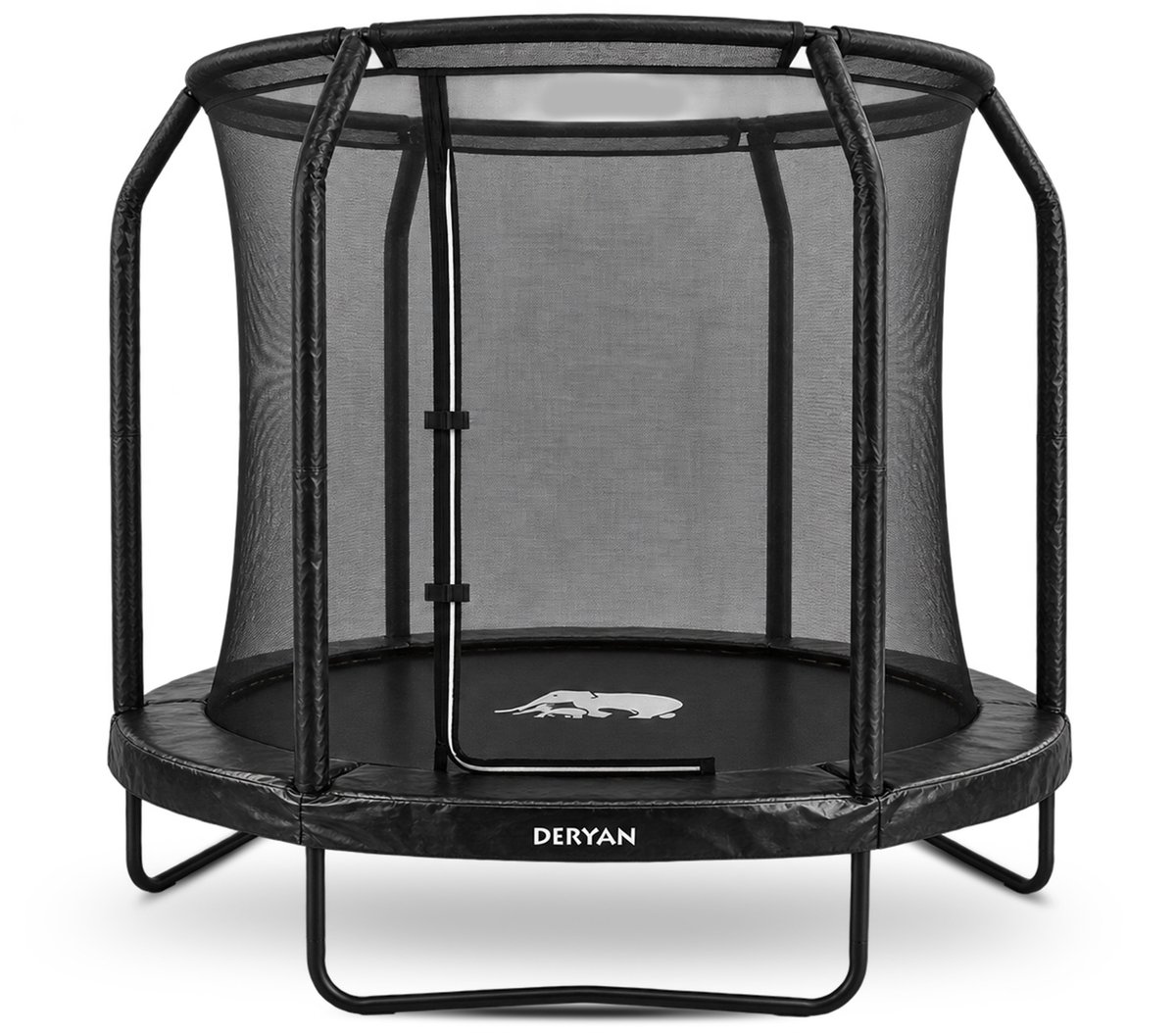 Deryan Kinder Trampoline 183cm - Met Veiligheidsnet - Zwart