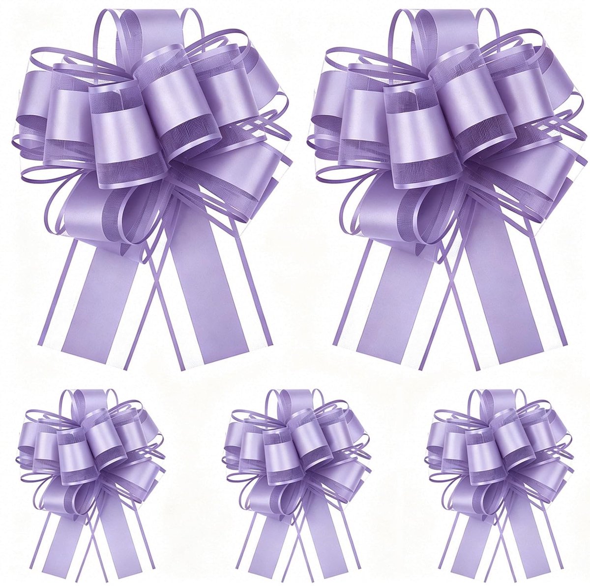Solidchoice - Set van 5 Lila Cadeaubogen voor Verpakking