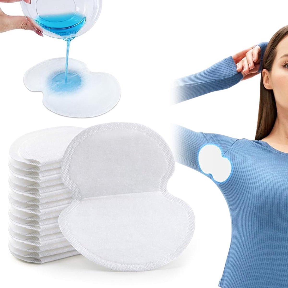 Solidchoice - 50 Stuks Zweetpads - Anti-Transpirant Okselpads voor Geurverwijdering