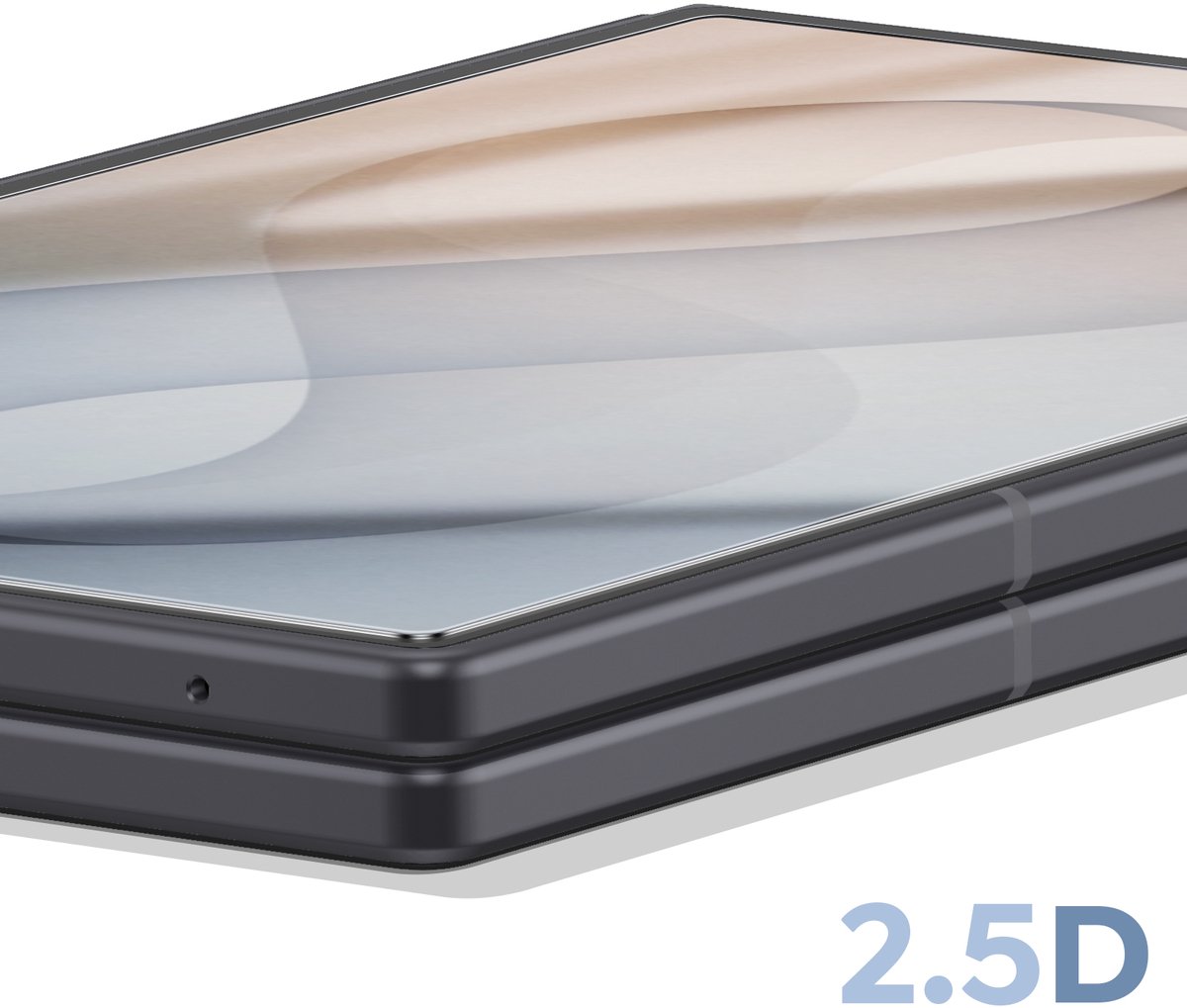 Amorus, Externe Screenprotector Geschikt voor Samsung Galaxy Z Fold 8 Gehard Glas 9H, Transparant