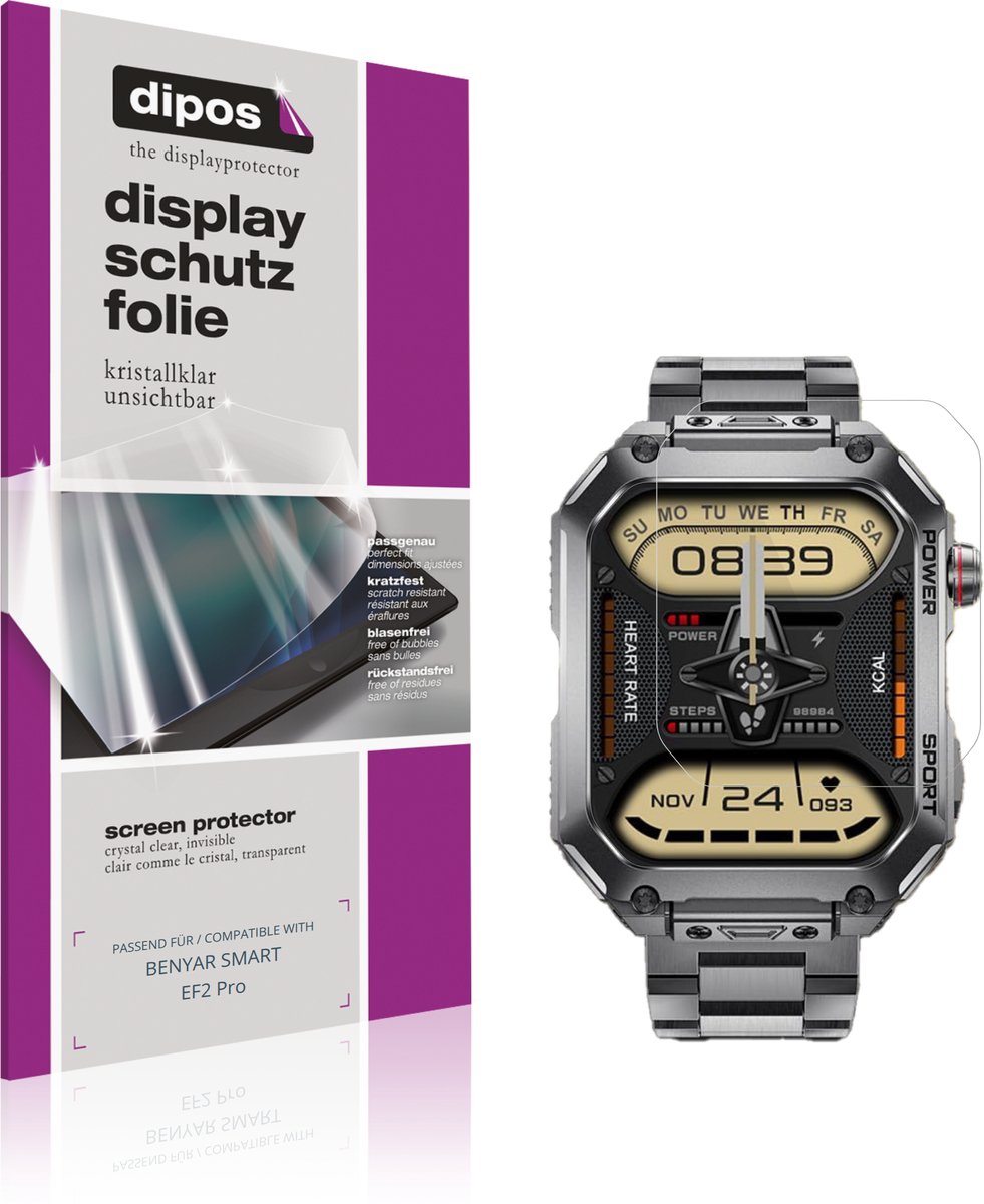 dipos – 6x Beschermfolie geschikt voor BENYAR SMART EF2 Pro | Krasbestendige & heldere Screenprotector Ultra-Thin
