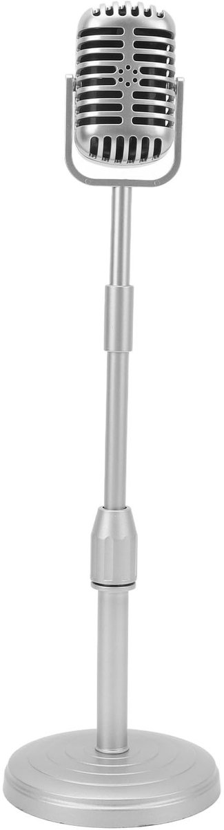 Solidchoice - Nep Vintage Microfoon Prop met Standaard voor Party Decoratie