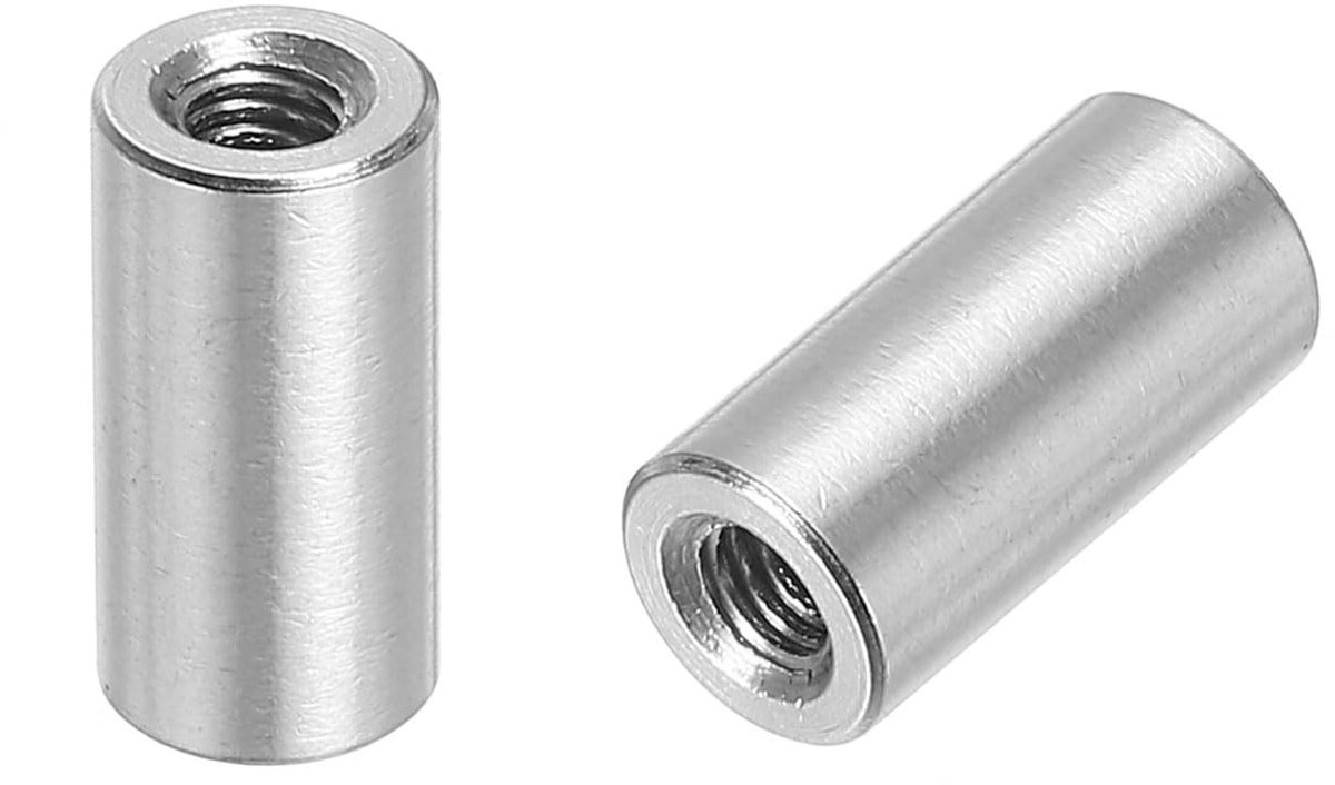 Solidchoice - Set van 10 Ronde Coupling Moeren M3 van RVS