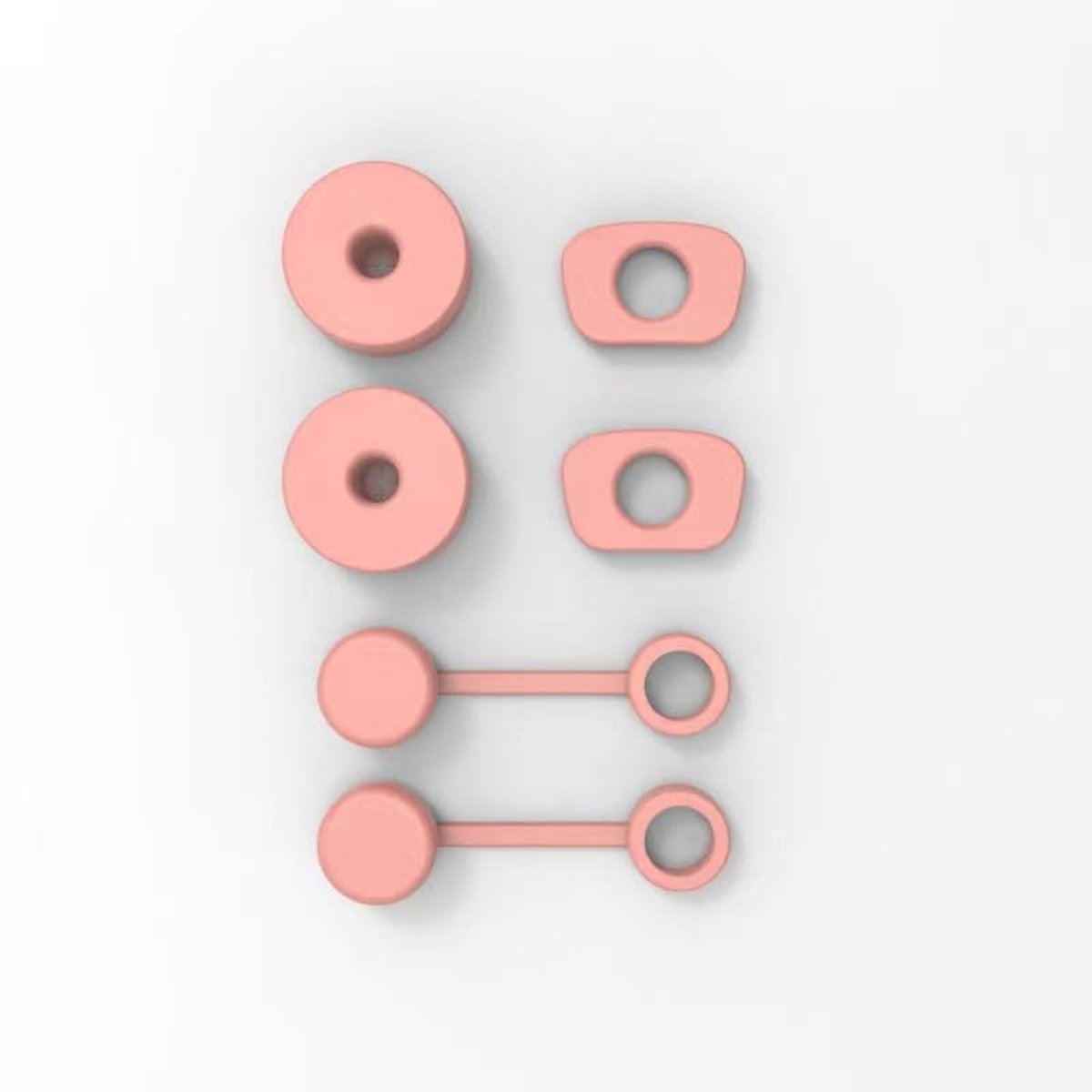 Solidchoice - Set van 6 Levensbestendige Siliconen Deksels voor Tumbler Accessoires