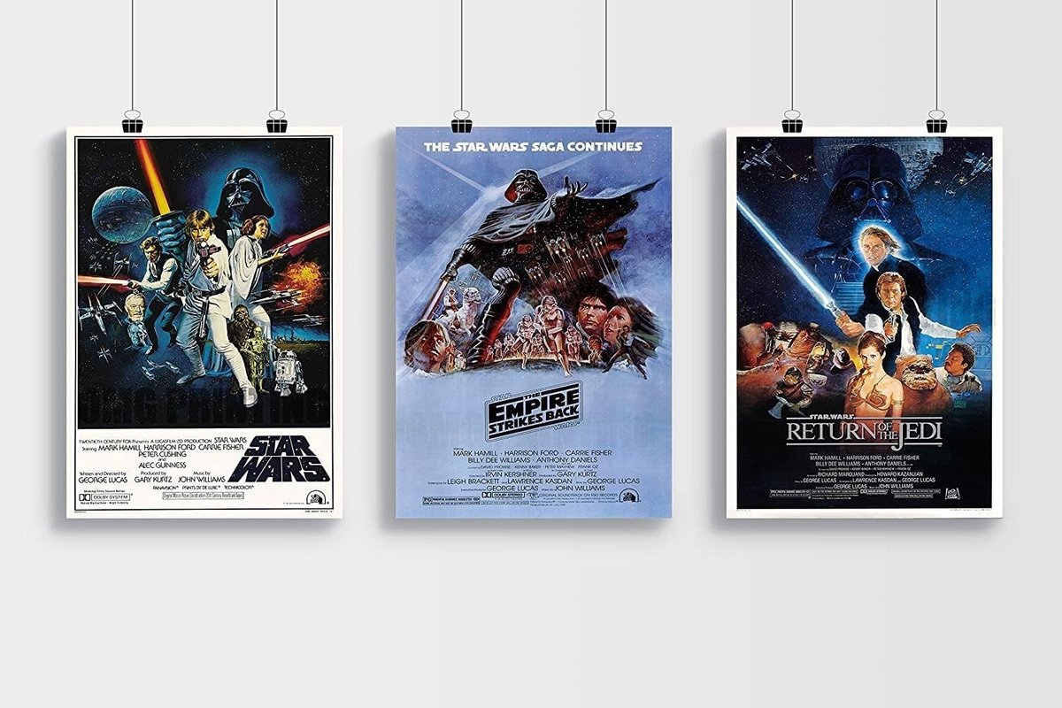 Solidchoice - Star Wars Trilogy Poster Set A4 Glanzend Fotopapier
