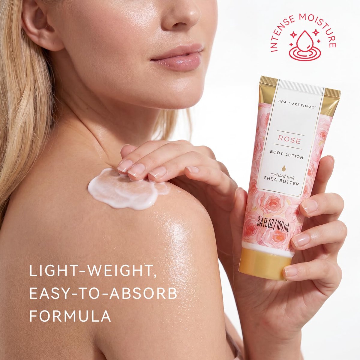 Spa Luxetique - Rose Beauty - Geschenkset Vrouwen in zilveren badkuip - Verwenpakket vrouw - Wellness bath - Verjaardag Cadeau Vrouw, voor haar, mama, vriendin, moeder - Huwelijkscadeau - Jubileum Giftset - Cadeautje Vrouw Volwassenen — cadeau in Verzorging - foto 5