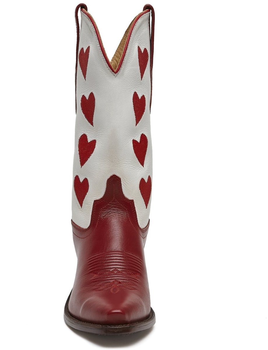 Bootstock Hearts – Dames Cowboylaarzen – Rood