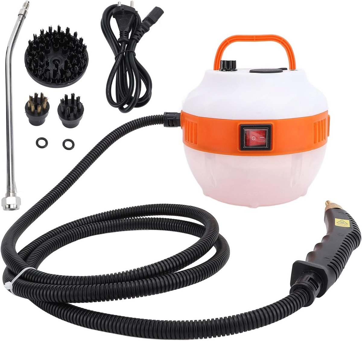 Handheld Stoomreiniger - Wit - 50 tot 400 ml/min - Multifunctionele Draagbare Drukreiniger - Voor Thuis en Meubels