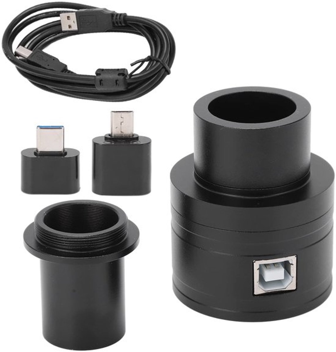 Telescoopoculair - Digitaal Oculair - Geschikt voor Astronomie - 1,25 Inch - Telescoopcamera - Voor Computer Mobiele Telefoon Tablet - Zw...