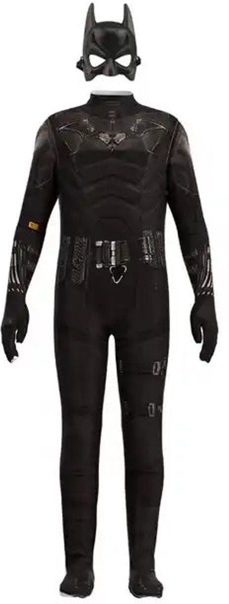 Batman 2 met cape | eindbaas | Kostuum | 128/134 (7/8 Jaar) | Verkleedkleding | Superhelden