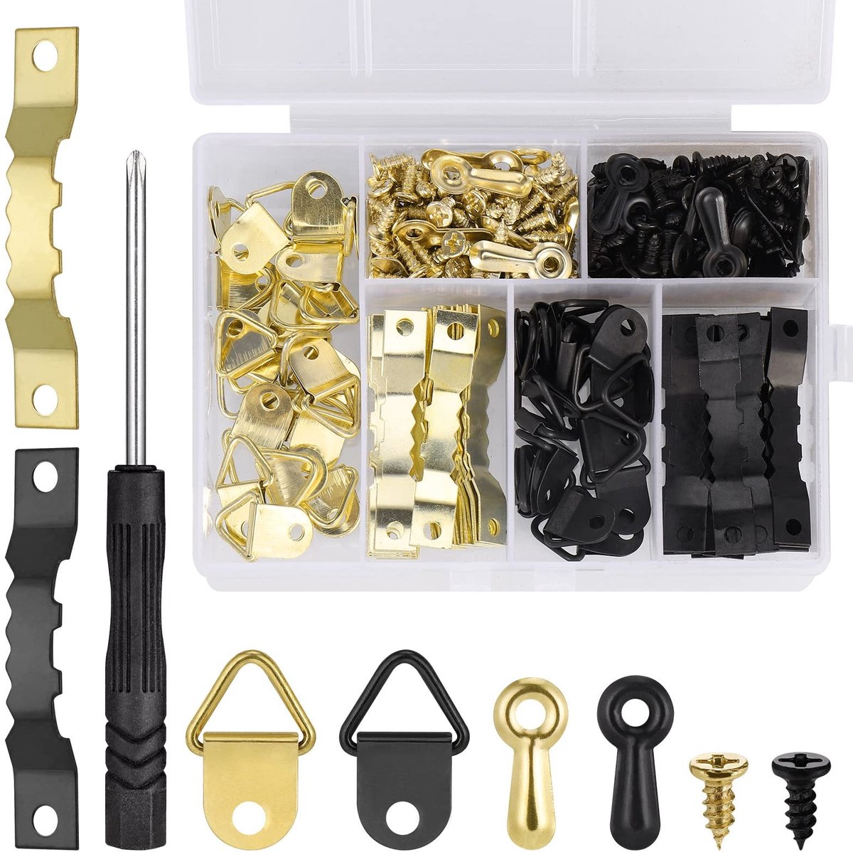 Solidchoice - 281-delige Foto Hang Kit met Beugels en Schroeven