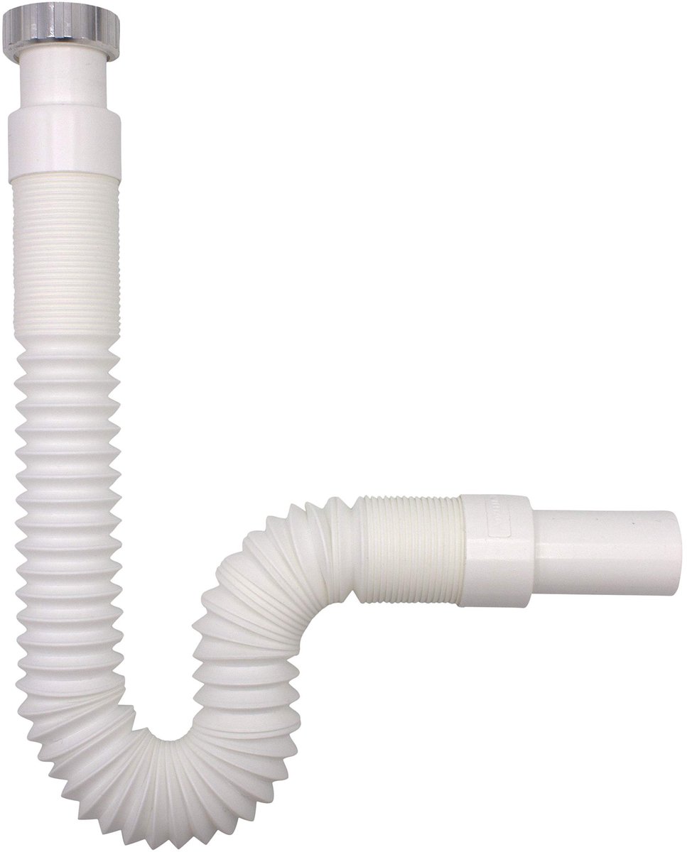 Solidchoice - Flexibele Afvoerslang voor Wastafels, Uittrekbaar van 320 tot 880 mm