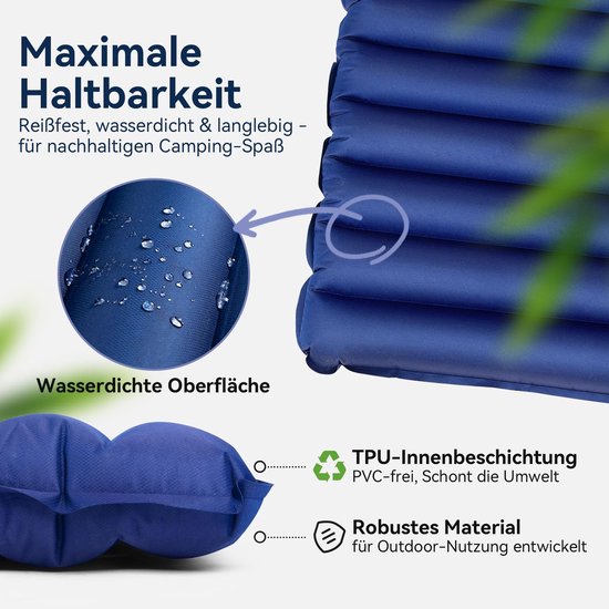 Solidchoice - Opblaasbare Slaapmat voor 2 Personen met Pomp en Klein Verpakkingsformaat van Solidchoice — afbeelding 3