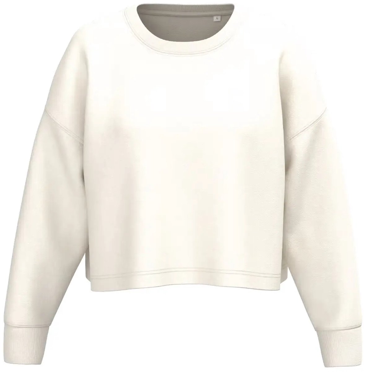 Dames cropped sweatshirt met ronde hals Proact