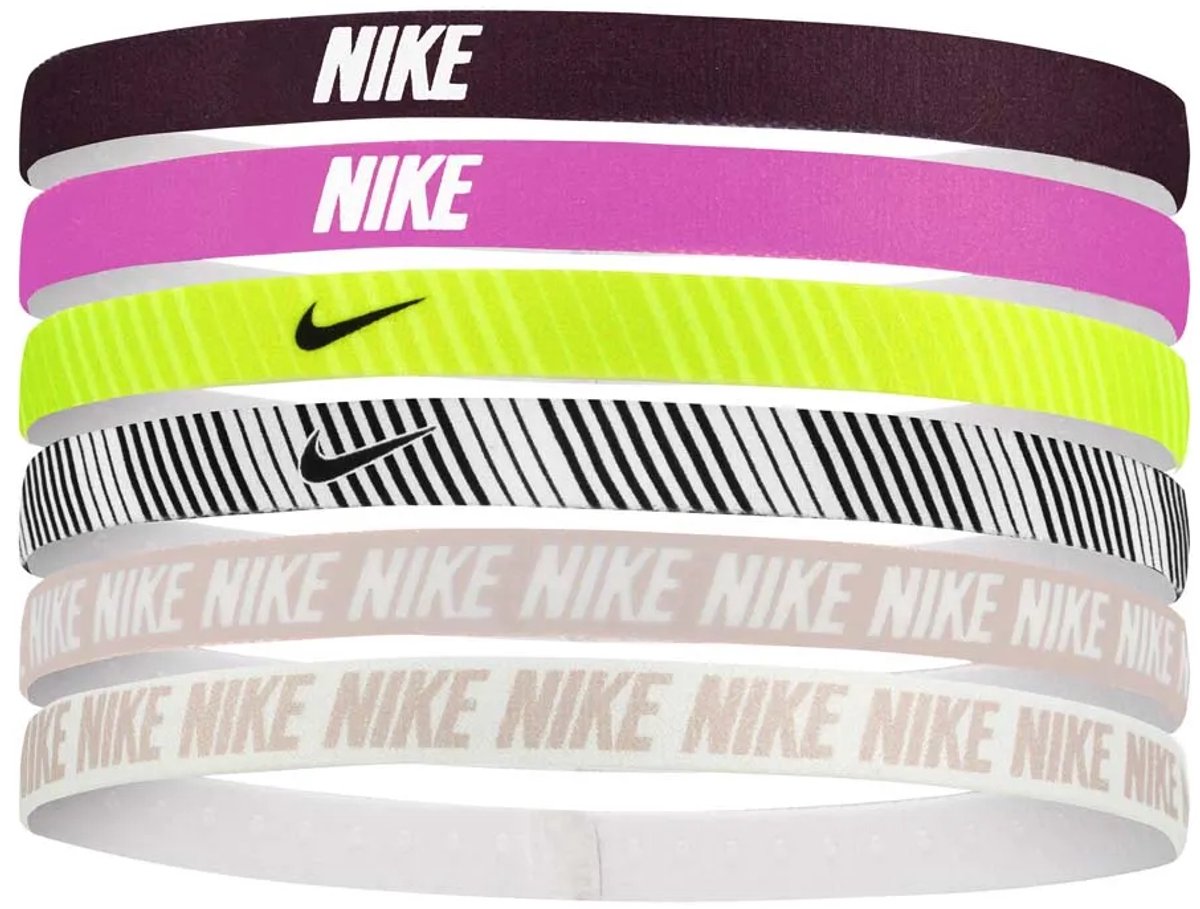 Nike Accessories Flex Classic Printed Hoofdband 6 Eenheden Veelkleurig