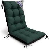 Tuinstoelkussens Hoge Rug 50x120 cm - Kussens voor Tuinstoelen & Standenstoel Terrasstoel Groente Stoelkussens Tuin Zitkussen Extra Dik 10 cm met Bindlinten