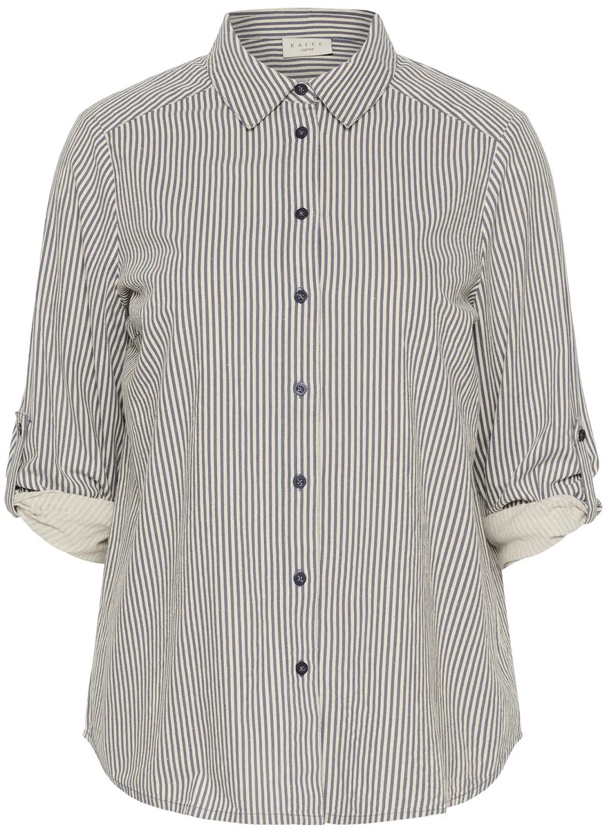 Dameshemd KAFFE Curve Nana Striped