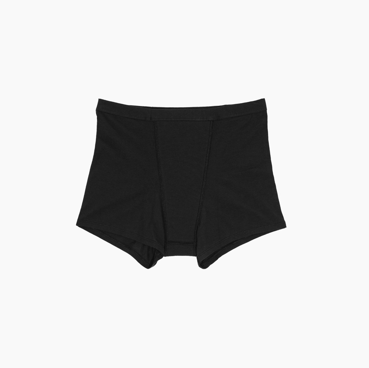 Saalt Cotton Sleep Short Super Periodenondergoed - Lekvrije Slaapshort voor Dames met Hoog Absorberend Kruisje - Natuurlijk Katoen - Zwart - Maat XS - Lekvrij