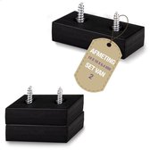 Magnetenspecialist - Neodymium Blokmagneet met Kunststof Mantel en Verzonken Gat - Duurzame Blokmagneet voor Binnen- en Buitentoepassingen - 19 x 19 x 6.4 mm - Set van 2