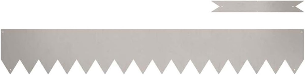 Tuinrand Metaal - Buitenrand Decoratie - Tuin Afscheiden - Weerbestendig Staal - 100x15cm 20 Stuks - Roestbruin