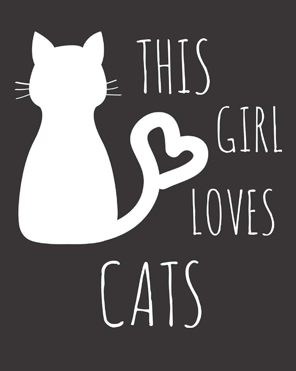 Girl Loves Cats: Fun Cat Sketchbook for Drawing, Doodling and Using Your Imagination!