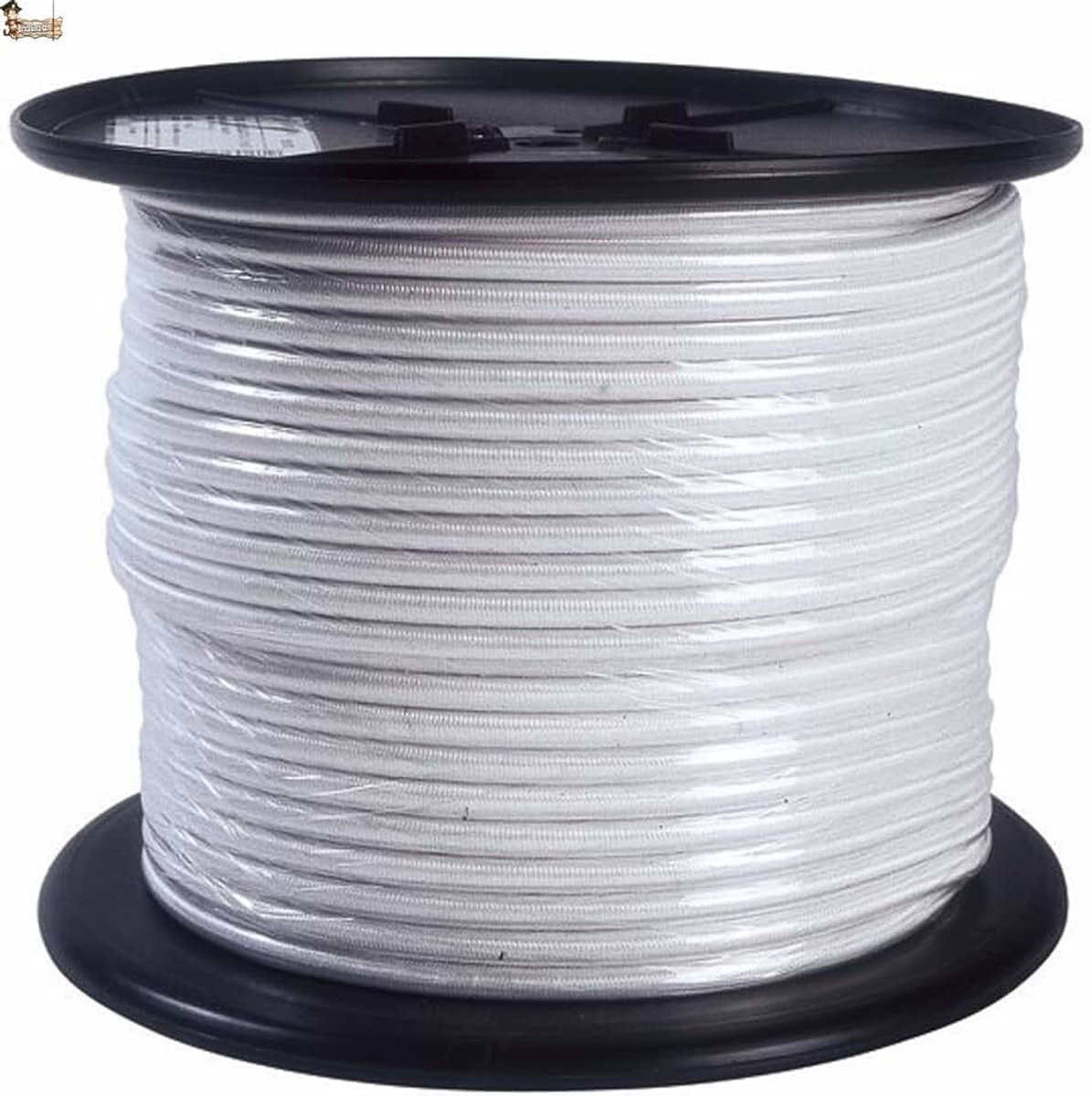 Elastisch rubberen touw voor zwembad of aanhanger, rond, voor transport, boot, vissen, wit (10, Ø 10 mm)