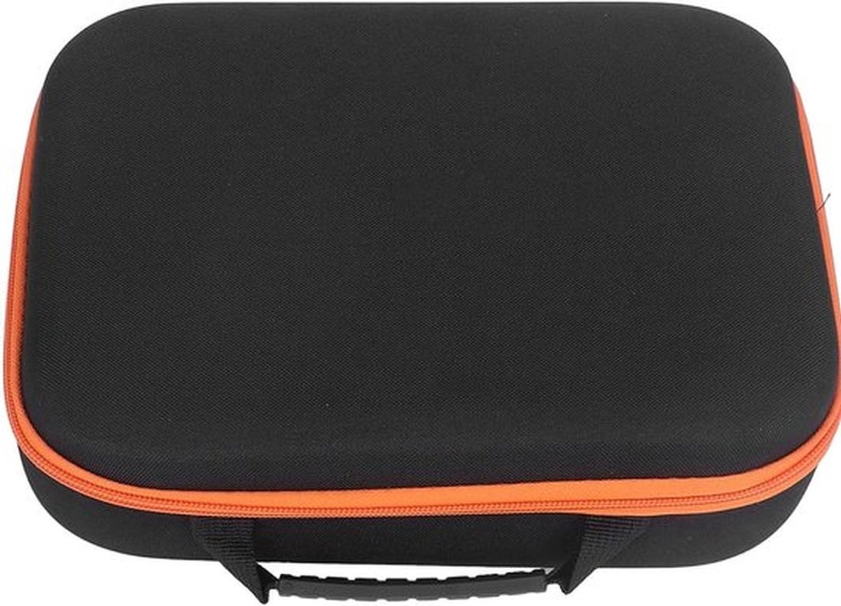 Draagbare gereedschapstas | Harde opbergtas 33x22,5x9 cm | Zwart | Waterdicht | Hardware opbergdoos | Multifunctionele gereedschapskoffer met riem