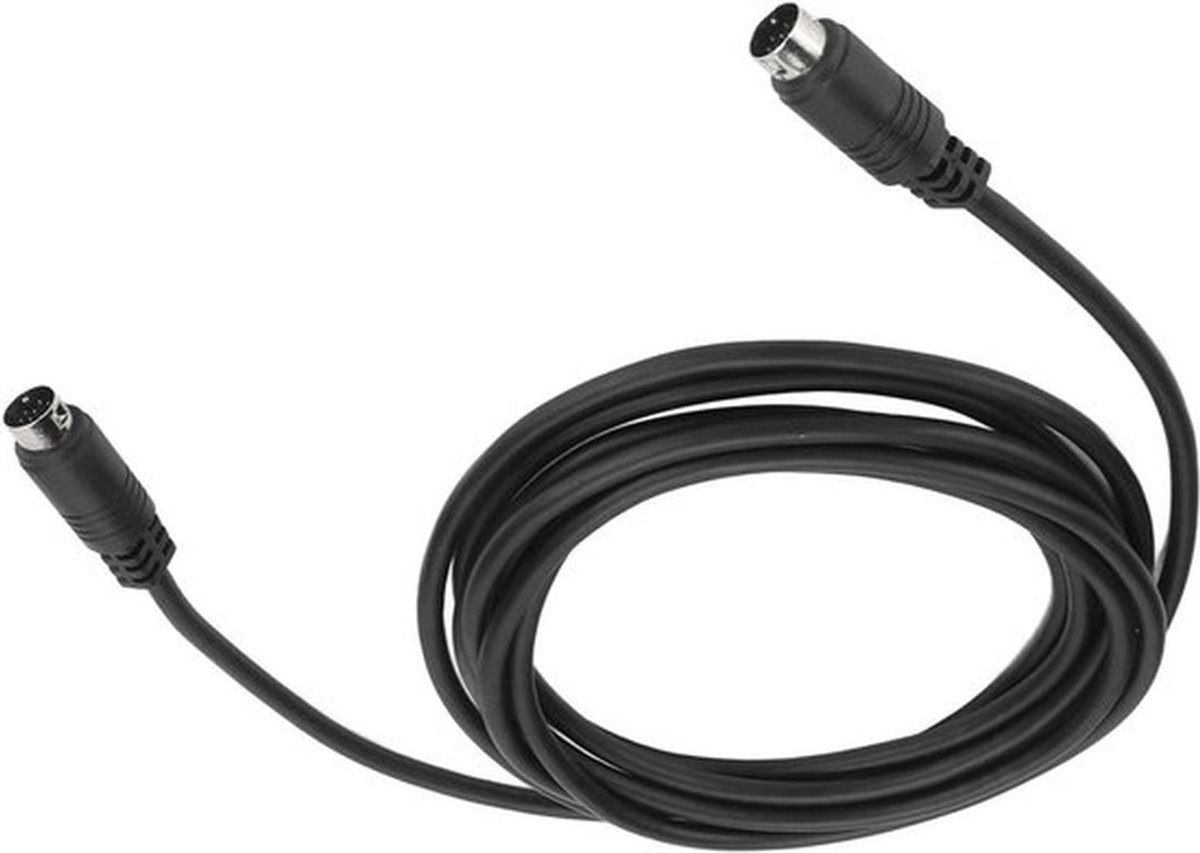 - Geluidskabel - 9 Pin Mini-DIN Male naar Male - 3 meter - Audiokabel - Geschikt voor DVD en thuisvermaak -