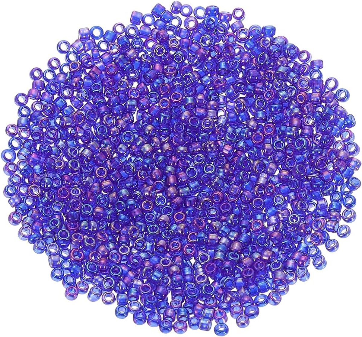 Kralen en kralen voor het maken van armbanden, 2 mm, 11/0 mini-kralen met gat, losse kralen voor knutselen, halskettingen, donkerpaars AB
