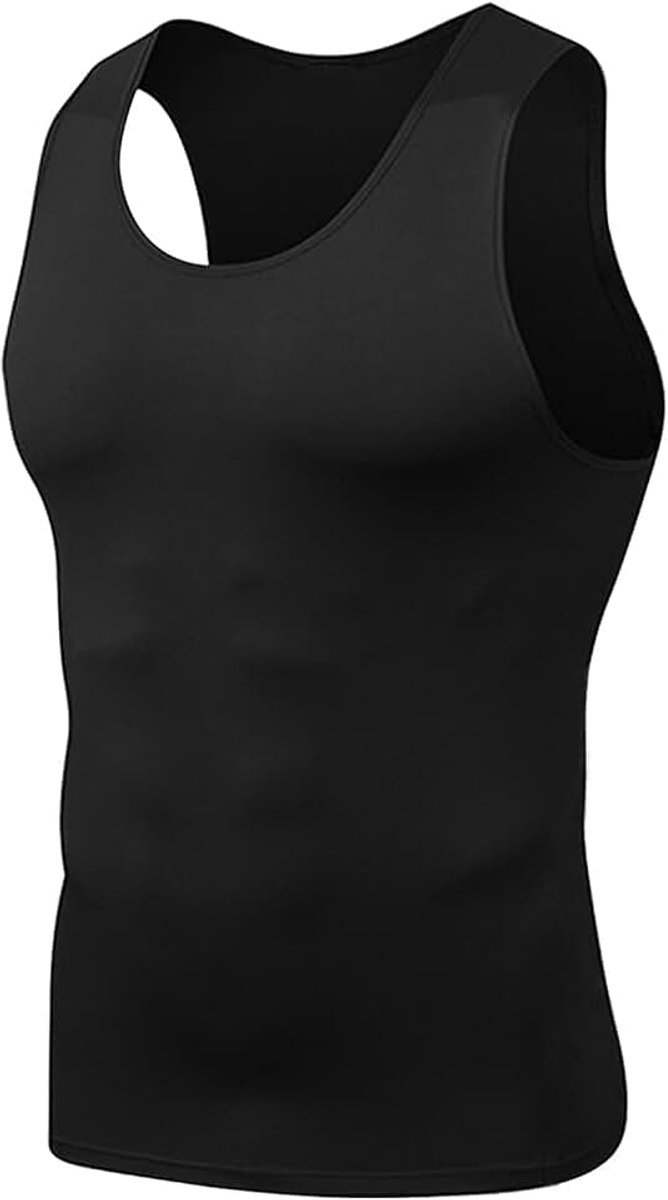 1 or 3 Pack Heren Atletische Compressie Shirt Ademend Mouwloos T-Shirt Muscle Quick Dry Workout Tank Top voor Fitness Running Training