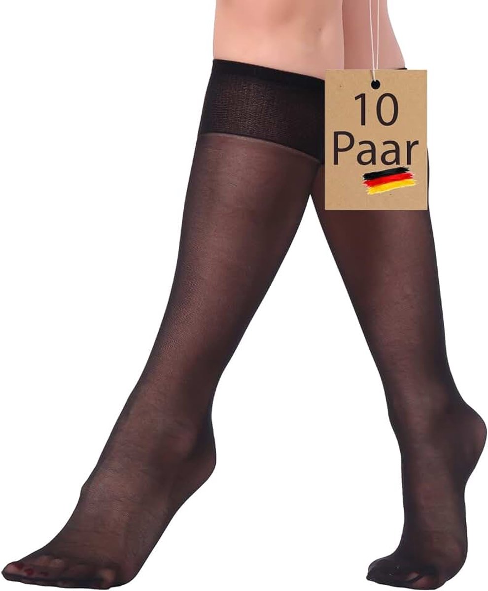 Kniekousen 20 DEN fijne kniekousen nylon sokken zijdefijn